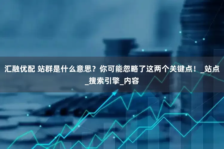 汇融优配 站群是什么意思？你可能忽略了这两个关键点！_站点_搜索引擎_内容