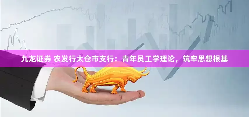 九龙证券 农发行太仓市支行：青年员工学理论，筑牢思想根基