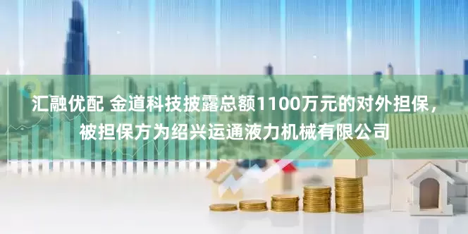 汇融优配 金道科技披露总额1100万元的对外担保，被担保方为绍兴运通液力机械有限公司